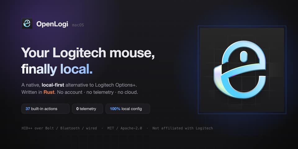 There's an open source replacement for the terrible Logitech mouse software