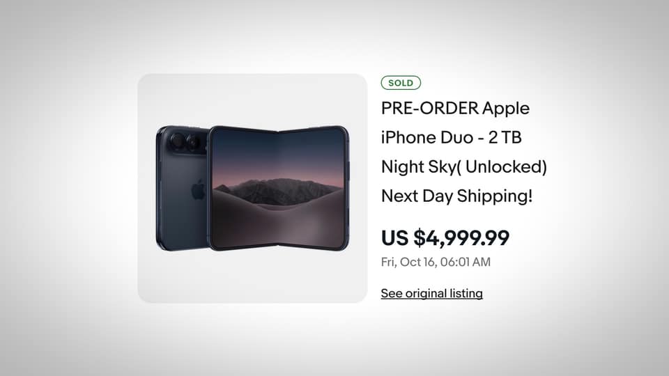 iPhone Duo Resold for $5,000 on eBay After Selling Out