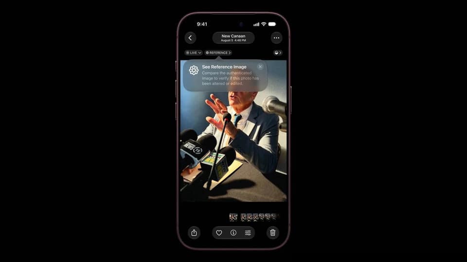 iPhone 18 Pro Introduces 'Apple Reference Image' to Verify Photo Authenticity
