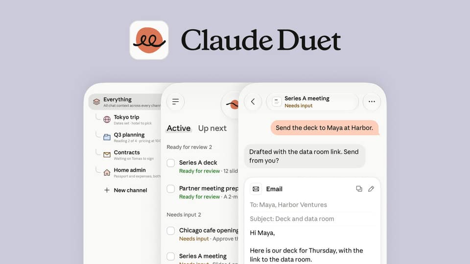 How to use Claude Duet when it rolls out to you