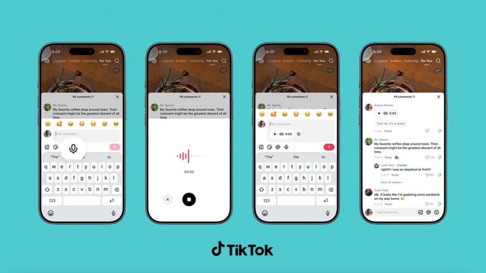 TikTok introduces voice comments and simplified polls