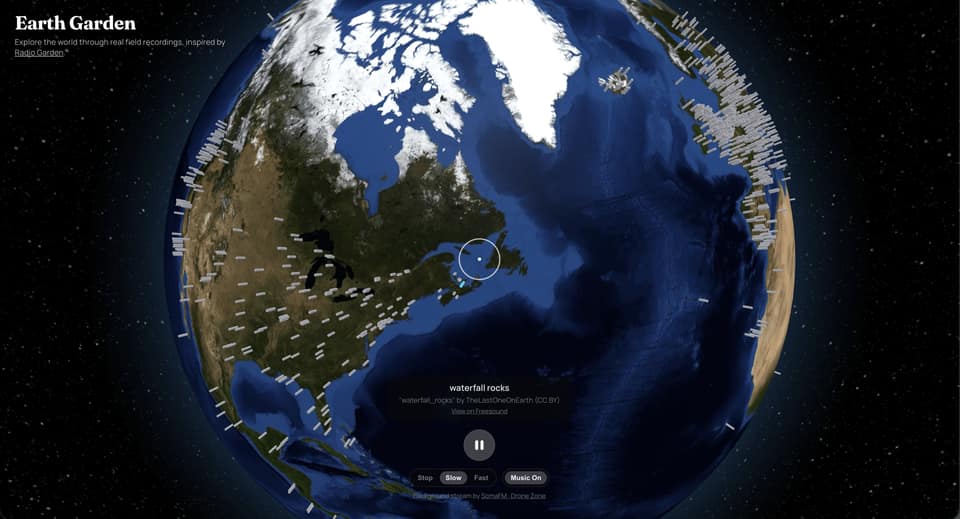 Explore the globe in field recordings