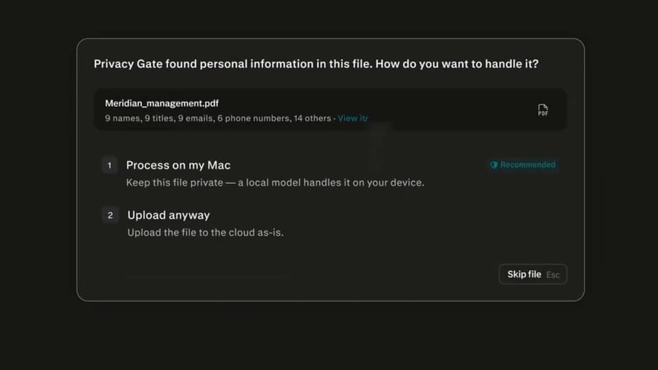 Perplexity claims to protect privacy by splitting AI tasks between local and cloud models.