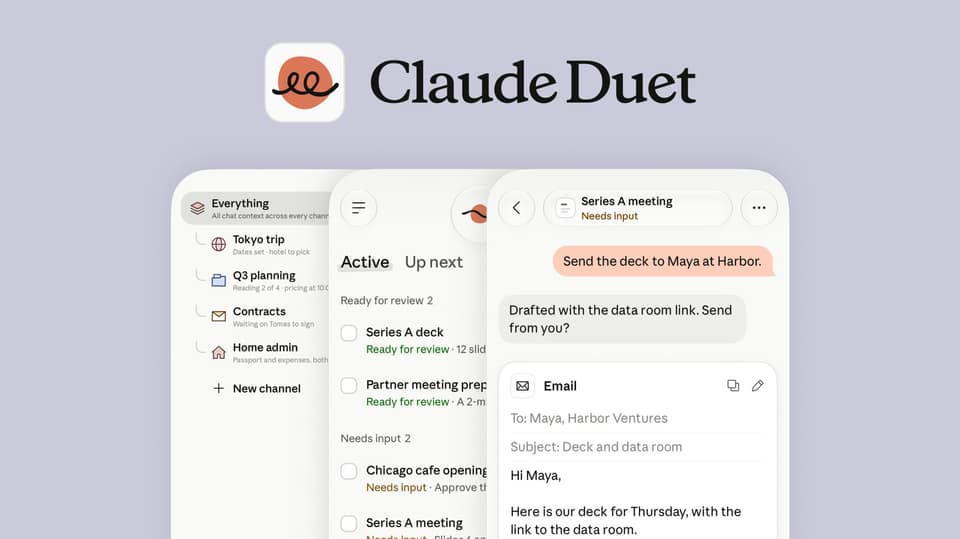 Claude Duet is Anthropic's answer to Meta Muse and OpenAI Dots