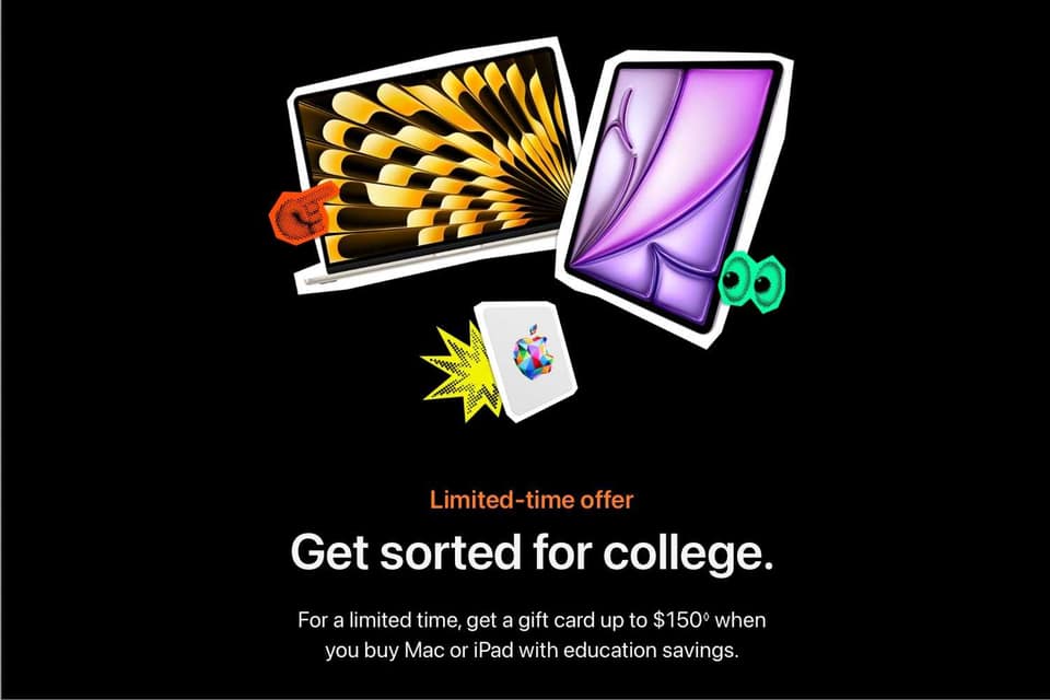 Apple Back to School Deal 2026: Students can get up to $150 gift card with purchases