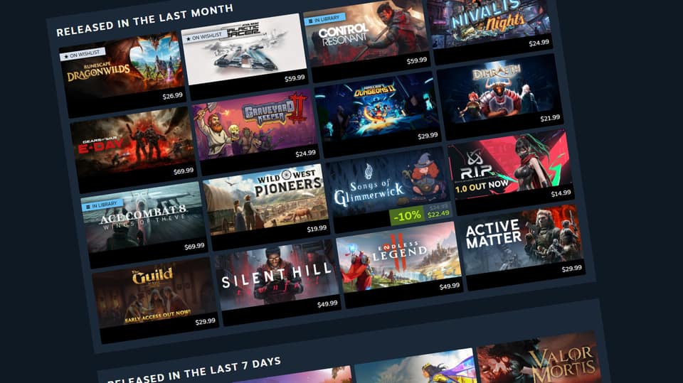Steam rolls out Personal Calendar feature that constantly updates recommended games