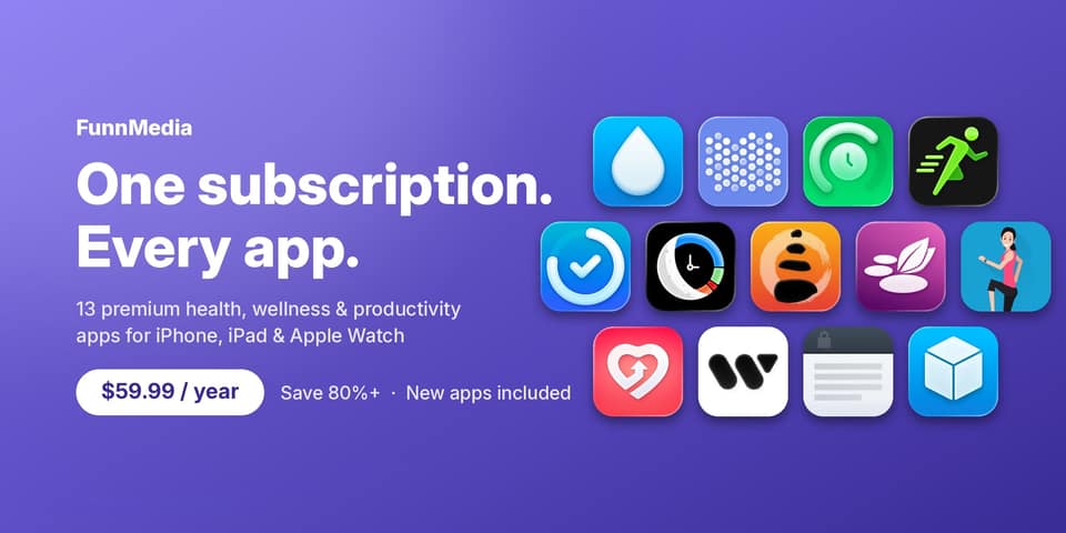 Unlock 13 Premium FunnMedia Apps on Your Apple Devices for Less than $5 a Month