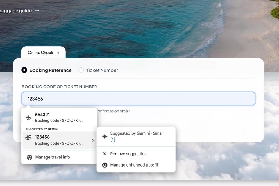 Chrome’s enhanced autofill can now pull info from Gmail to help you fill out forms