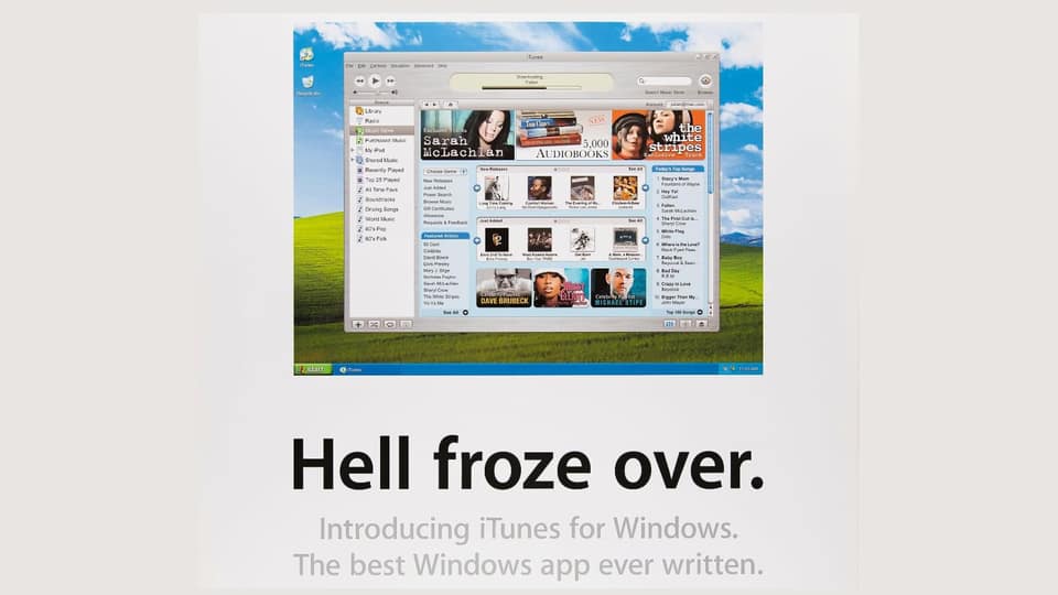 Today in Apple history: Apple offers ice water to Windows users in hell