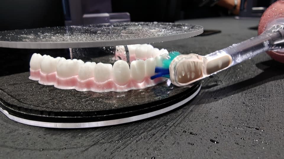 I flossed fake teeth with Dyson's tech-riddled CameraJet toothbrush