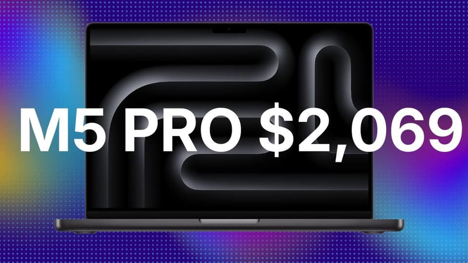 Apple's M5 Pro MacBook Pro is back on sale for $2,069 this weekend