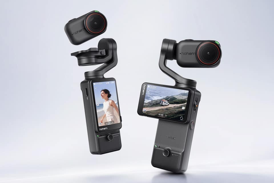 Hohem’s tiny steadycam has a removable action cam