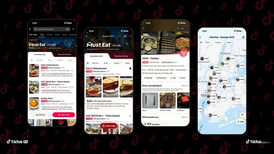TikTok is going after Yelp and Google Maps with an in-app restaurant guide