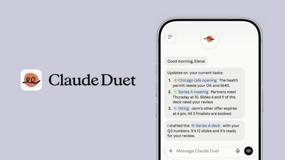 Anthropic Launches Claude Duet, a Proactive AI Agent