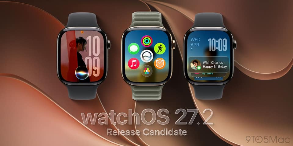 watchOS 27.2 gets new RC ahead of next week’s launch