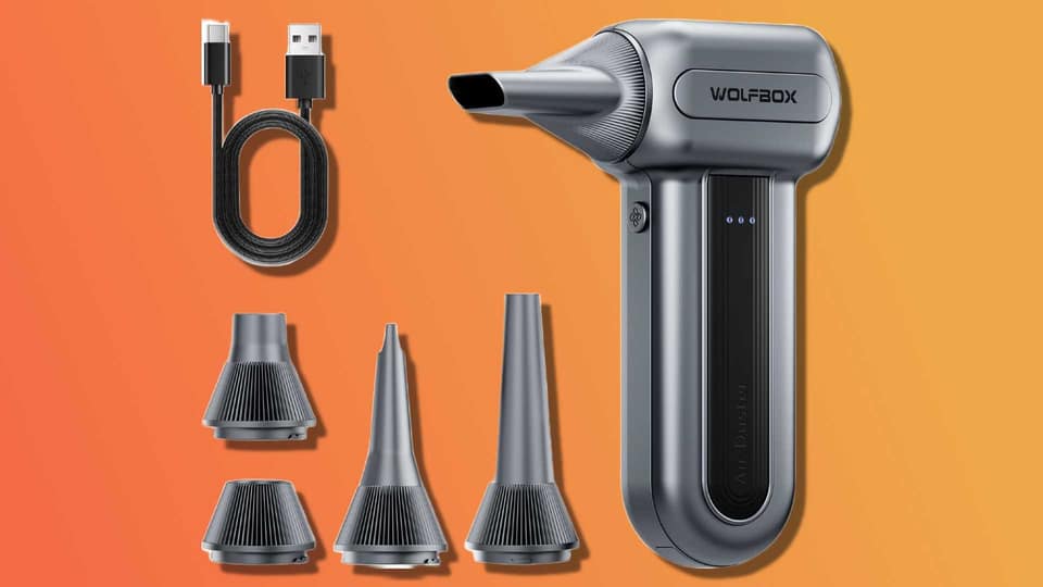 Keep your Apple keyboards crumb-free with this Wolfbox electric air duster deal ($20 off)