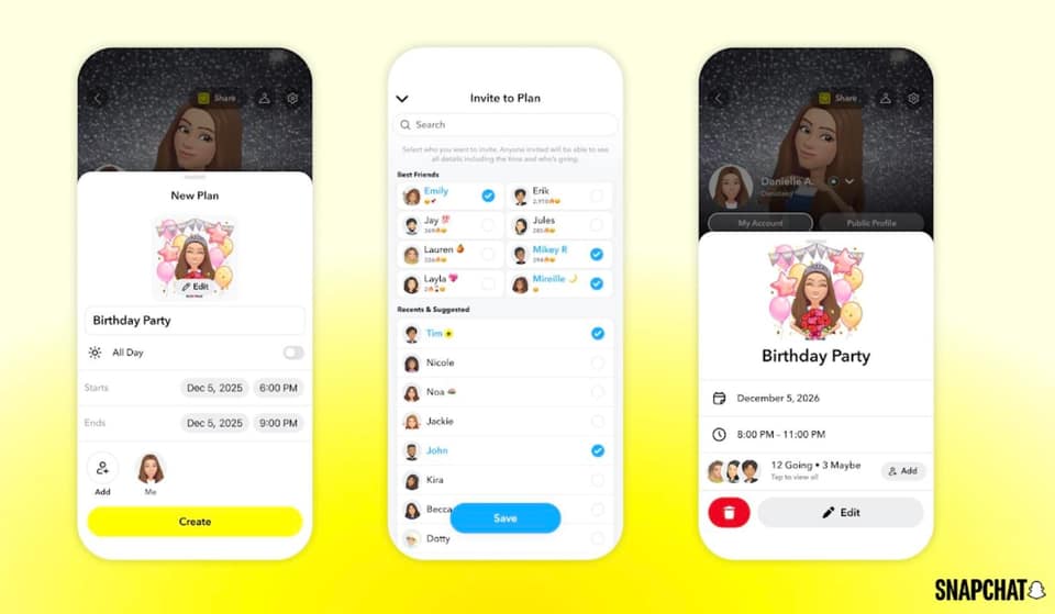 Snapchat makes it easier to plan events and meetups