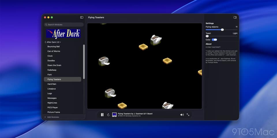 Afterglow brings classic After Dark screen savers to modern Macs
