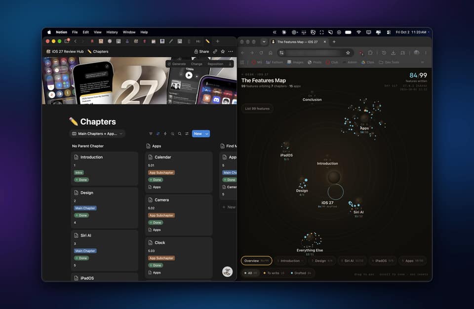 How I Used Notion, Agents, and Local AI to Research and Organize My iOS 27 Review