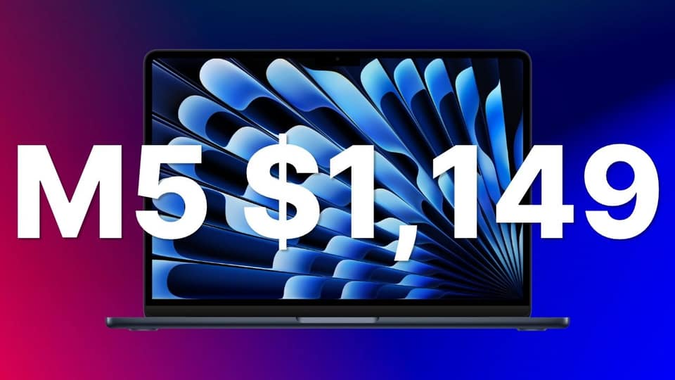 Apple's M5 MacBook Air falls to $1,149 during Amazon's latest sale