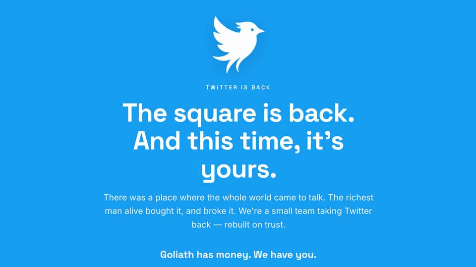There's a new Twitter in town, even though a judge has yet to rule on a trademark injunction