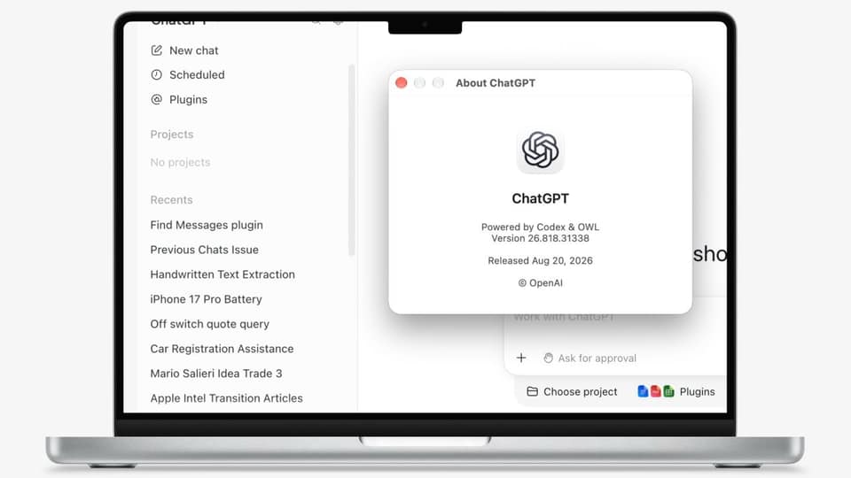 ChatGPT can now control Messages on the Mac for some reason